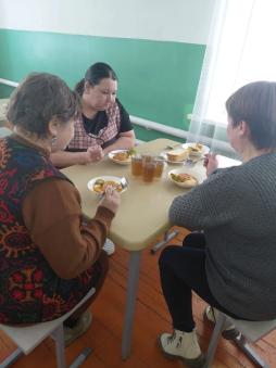 Проверка организации горячего питания в школьной столовой комиссией родительского контроля
Дата проверки: 12.02.2026 г.
Школьной столовой на 12.02.2026 г. было предложено: 
Гречаники из мяса птицы с соусом томатным 100/50
Макаронные изделия отварные с маслом
Чай с молоком
Хлеб пшеничный